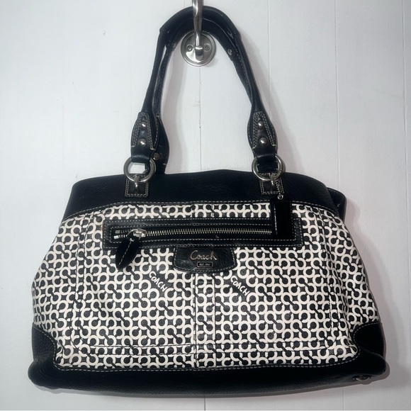 Coach Y2k OP Art Signature Penelope Leather Shoulder Handbag Pocketbook - Picture 11 of 16